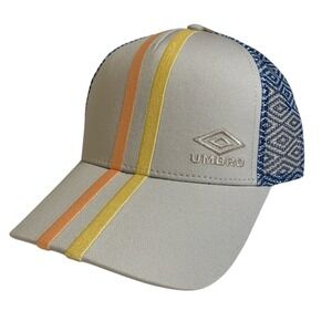 Umbro Monogram Gray Adjustable Snapback Trucker Hat Cap OSFM